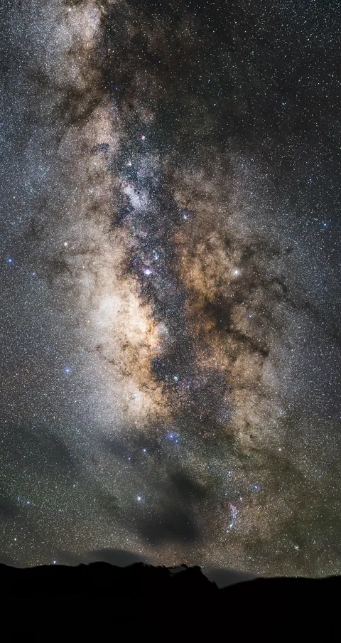 Stars at mountain Everest base camp