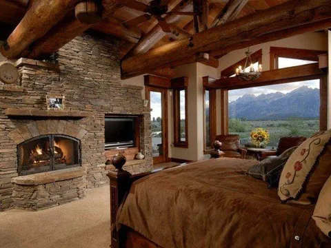 Mountains out the window