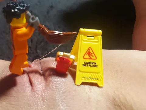 Caution: Slippery when wet (f)