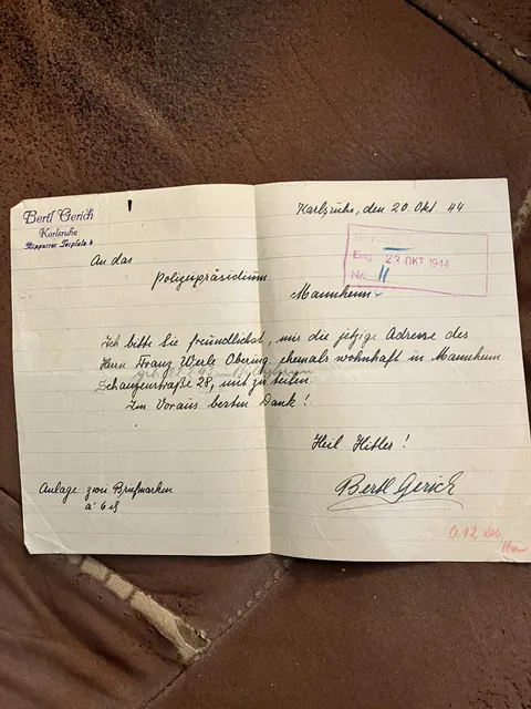 Old letter from my great grandmother, signed Heil Hitler