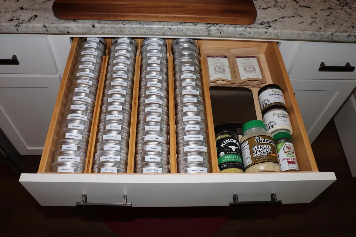 My spice drawer.