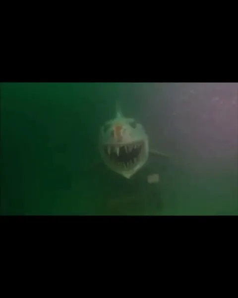 Someone put a shark statue at the bottom of a lake in Switzerland to scare divers