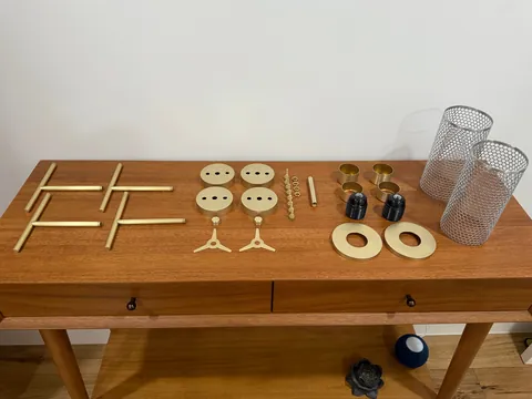 I made a pair of wall sconces for my bedroom renovation