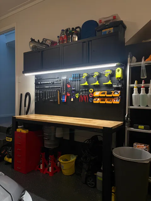 Finally gave every tool a home - DIY mechanic setup