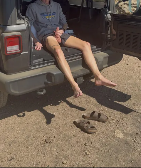 Suns out cock is out, Colorado has tons of space to show off my cock