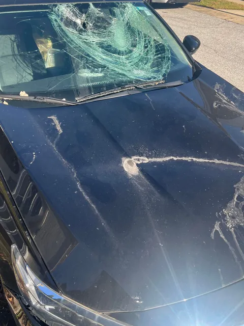 Moved one month ago and left my car parked in my old neighborhood. Only to come back to it like this….