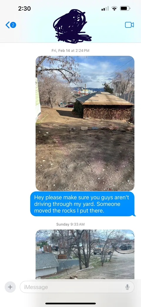 Neighbors won’t stop driving through my yard