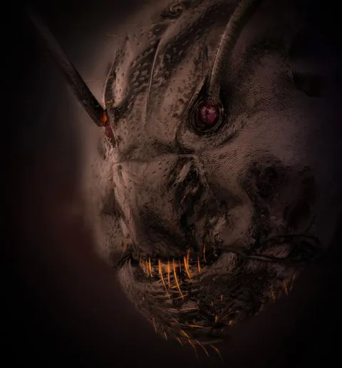 An Ant at 63X magnification 