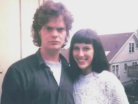 Rainn Wilson and his wife, early 90’s