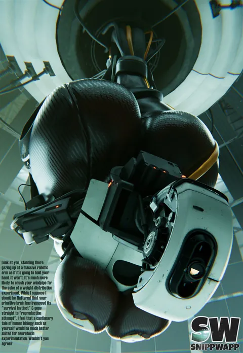 GLaDOS being kind! by @Snippwapp