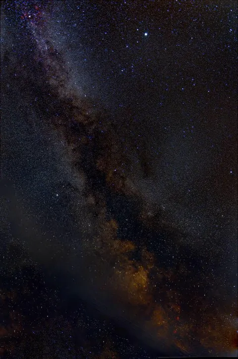 Milky way core from rural Lithuania