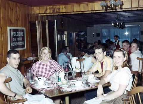 My parents' honeymoon in the Poconos, 1963