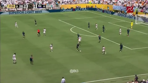 Double save by Courtois vs Pachuca