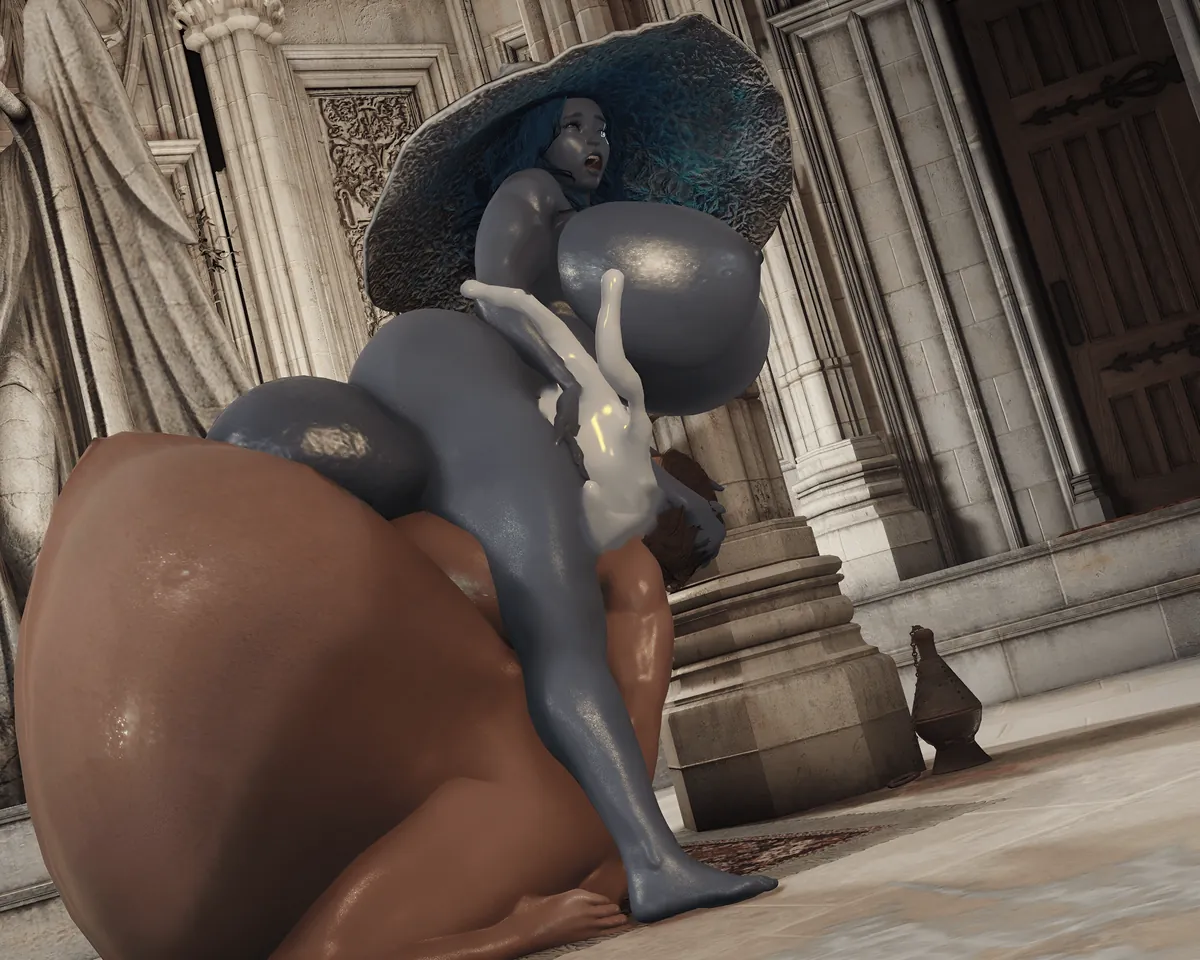 Ranni fills Melina with her Primeval Current (by me)