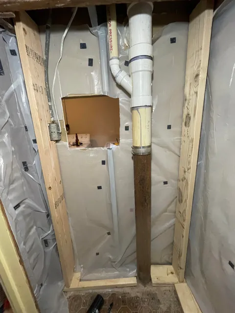 Built a wine closet under some stairs