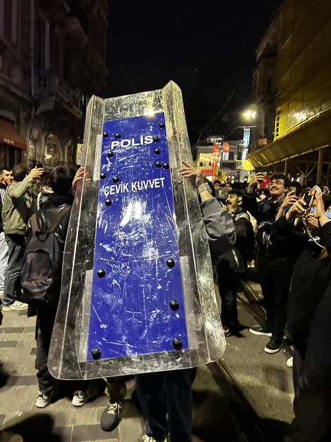 I confiscated a riot shield. (İstabul, Turkey)