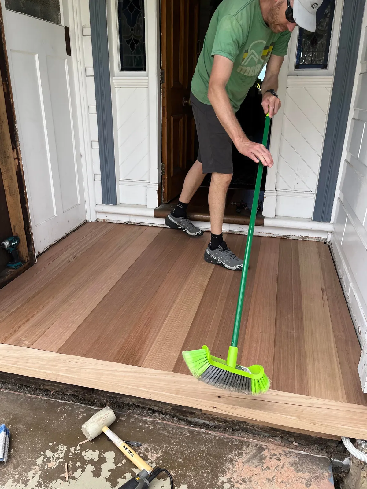 Pa and I fixed up our door step!