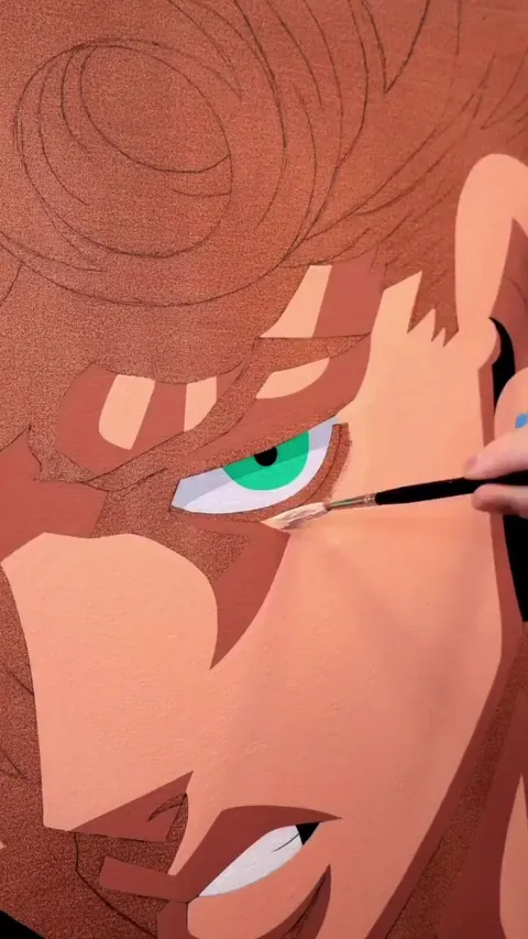 Incredible brush skills