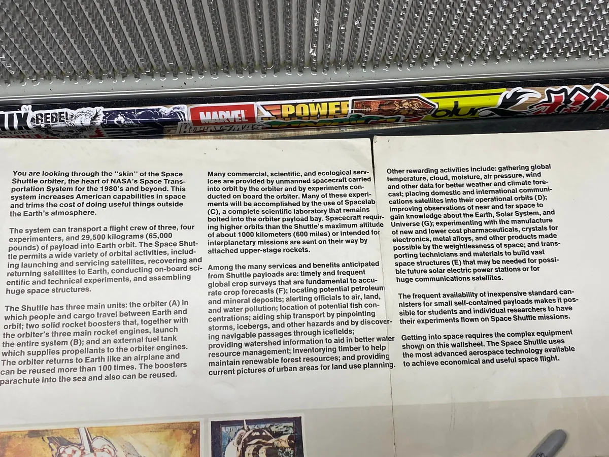 Space Shuttle poster i kept from grade school