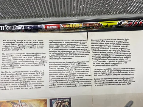 Space Shuttle poster i kept from grade school