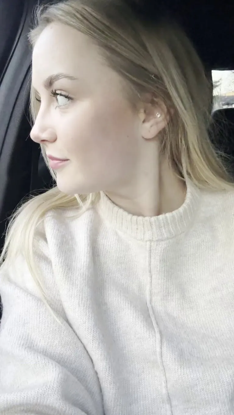 risky flash in the public parking lot