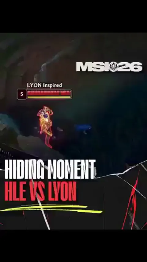 LYON Inspired wasn't aware of the vision range in mid lane - HLE vs LYON MSI 2026