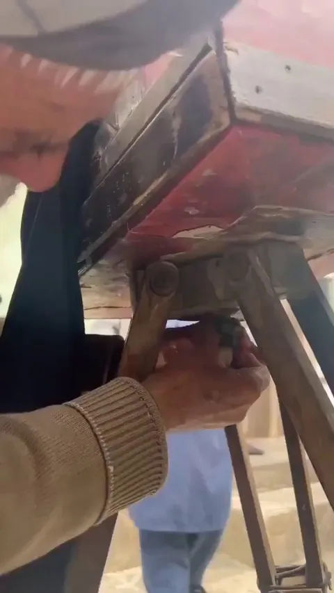 Mr. Haji in Afghanistan with his 100 years old antique working camera