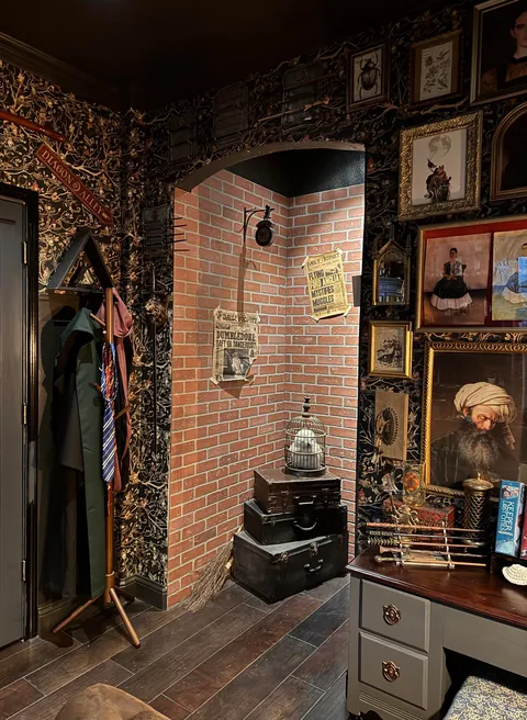 Library without the Christmas tree.  