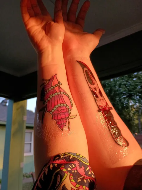 My husband and I went on a tattoo date to Distinguished Body Art KC