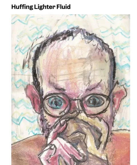 Bryan Lewis Saunders has been documenting his experiences with different drugs and intoxicants in the form of expressive self-portraits