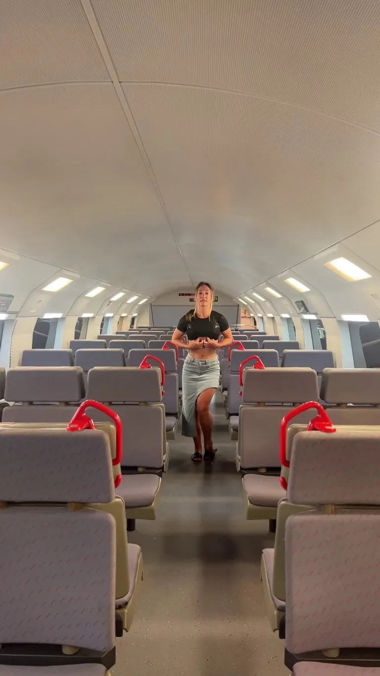 Late-night train adventure… just me and my girls out for some air 