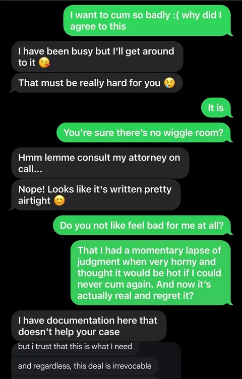 Permanent denial - feeling regret