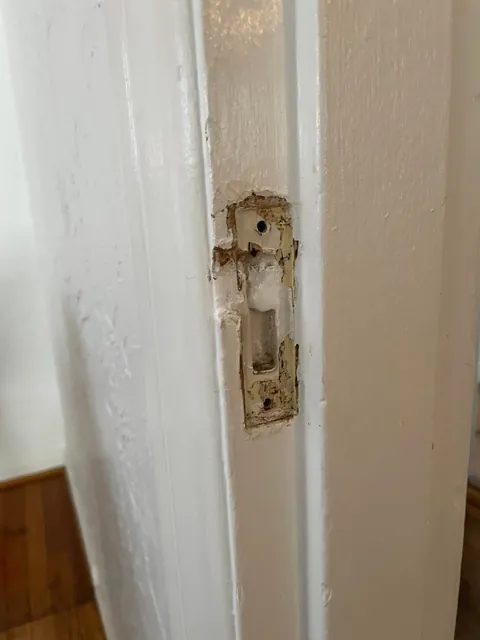 Finally got around to fixing my mortise lock strike plate.