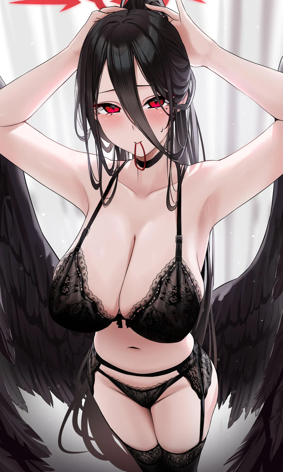 Hasumi tying her hair (WaNnE04615761)