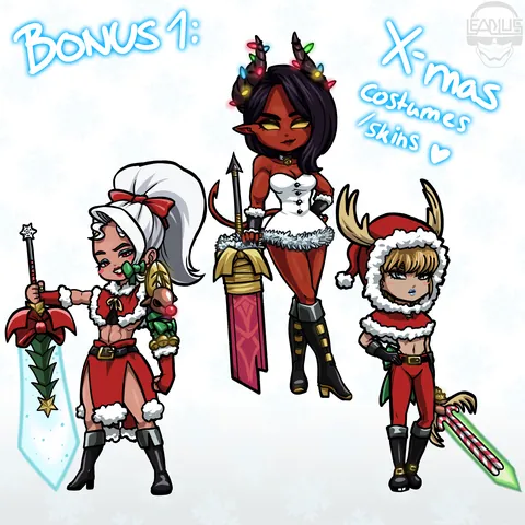 BIG SWORD LADIES ;) (fan-art by me)