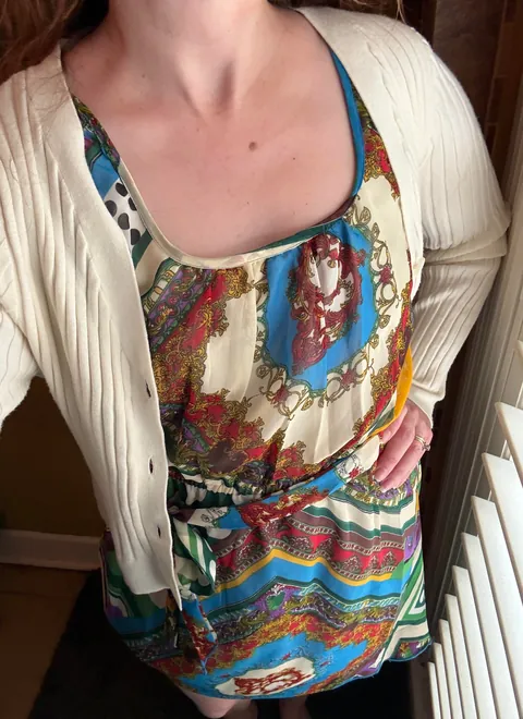 Under the Easter dress… 👗