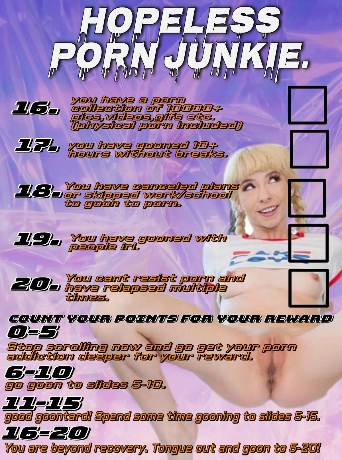 Wanna see if you really are an addict.