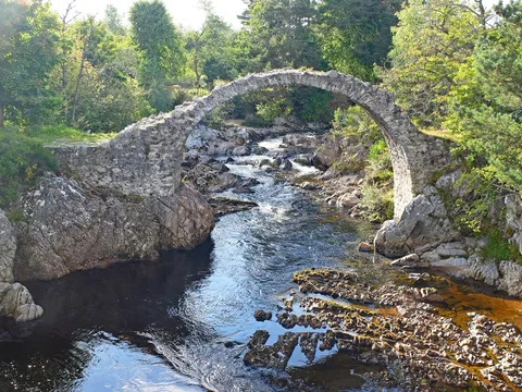 This bridge turned 300 years old in 2017! No wonder the village of Carrbridge, Scotland is named after it.
