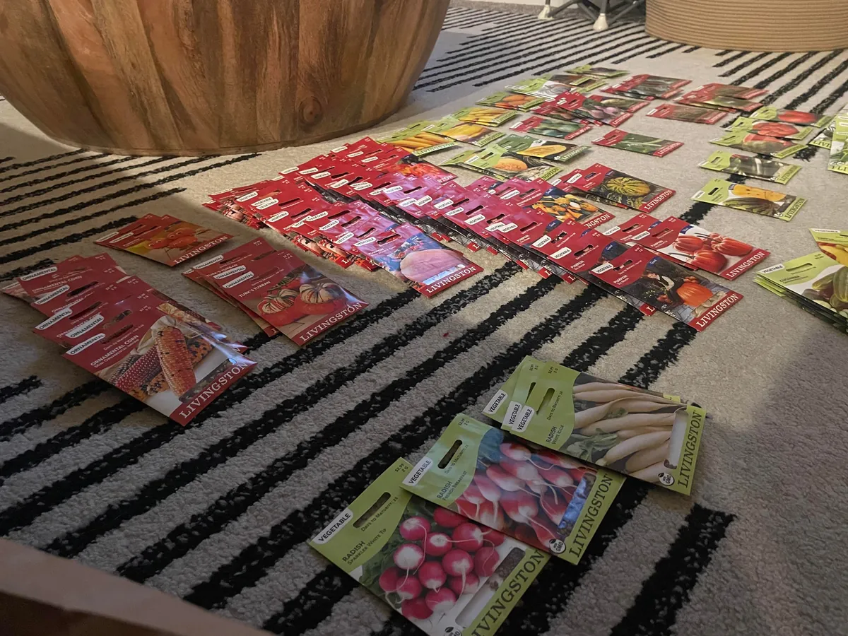 When seeds are on sale for 25¢…