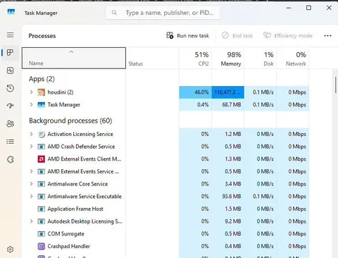 Very Satisfying to see all 192GB RAM being used in the PC I built for my wife's 3D work