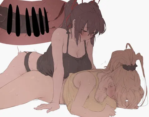 "Huh..~Is it too big for you darling~?"