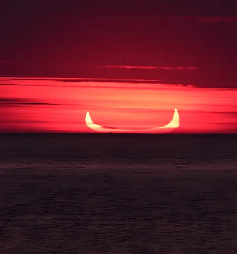 Rare devil sunrise appears in multiple countries across earth