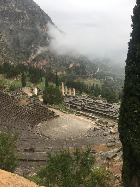 Hiked to the top of the Tempe of Apollo in Delphi, Greece. No one else was here this day! Absolutely breathtaking