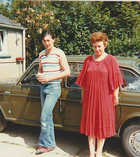 My dad and his mum in the 70's