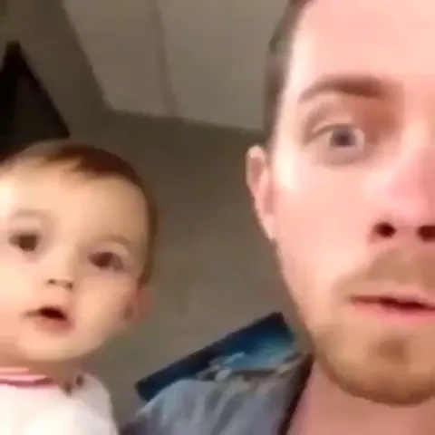 This baby just discovered that echo's are a thing.