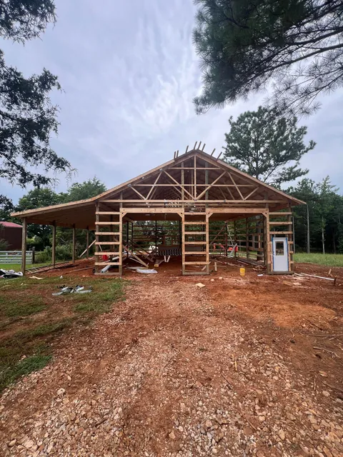 Started my garage… 40x40x14 with a 14x40 lean to.