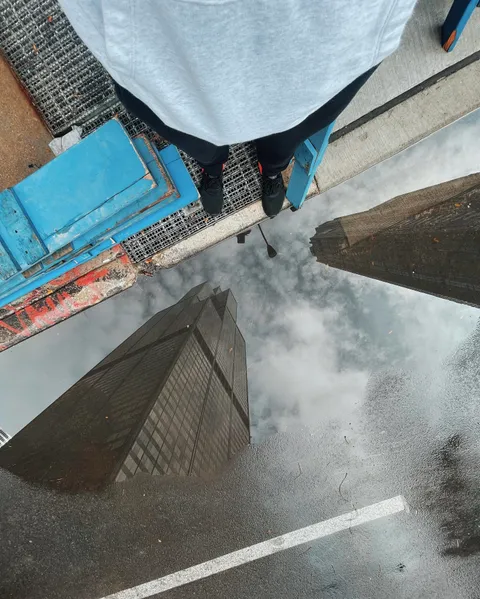 ITAP of a puddle in Chicago