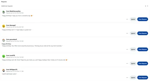 Last year I made a post here about how my Mom used to always text me at 1:11 on 10/29 to wish me happy birthday, and that losing her 4 years ago meant I wouldn't get them anymore, which sucks... This morning I woke up to an inbox full of birthday wishes from folks who apparently set reminders..