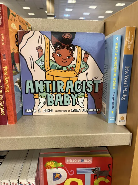 [OC] This book caught my attention. Spoiler Alert: the baby is against racism.
