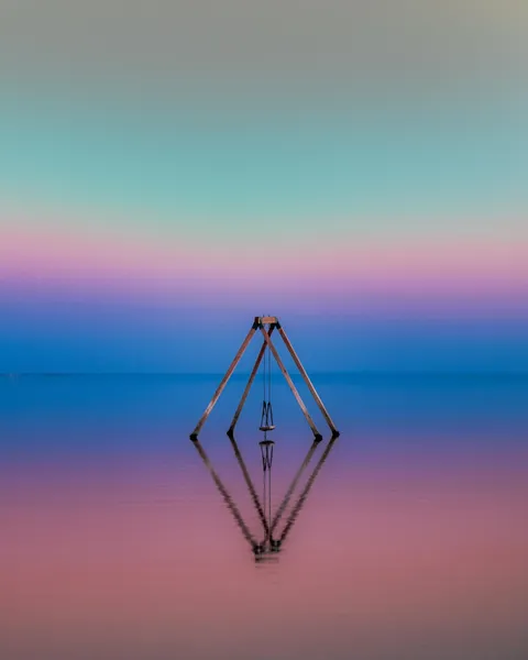 ITAP of a swing at sunset